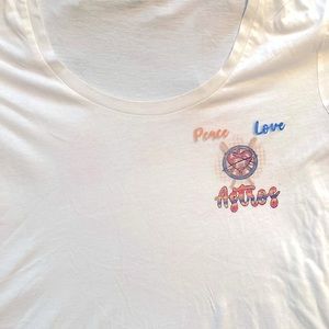 Peace Love Astros Soft V-neck T-shirt